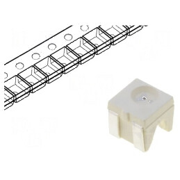 LED SMD 4040 galben 100-250mcd 20mA 590nm 120° 4x3,6x4mm | Electronic-mag.ro | Componente Electronice