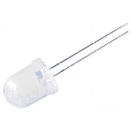 LED 10mm roșie 5000-8000mcd 15° convex pentru iluminare decorativă | Electronic-mag.ro | Componente Electronice