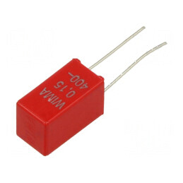 Condensator poliester 150nF 200VAC 400VDC 5mm ±10% THT pentru circuite electrice | Electronic-mag.ro | Componente Electronice