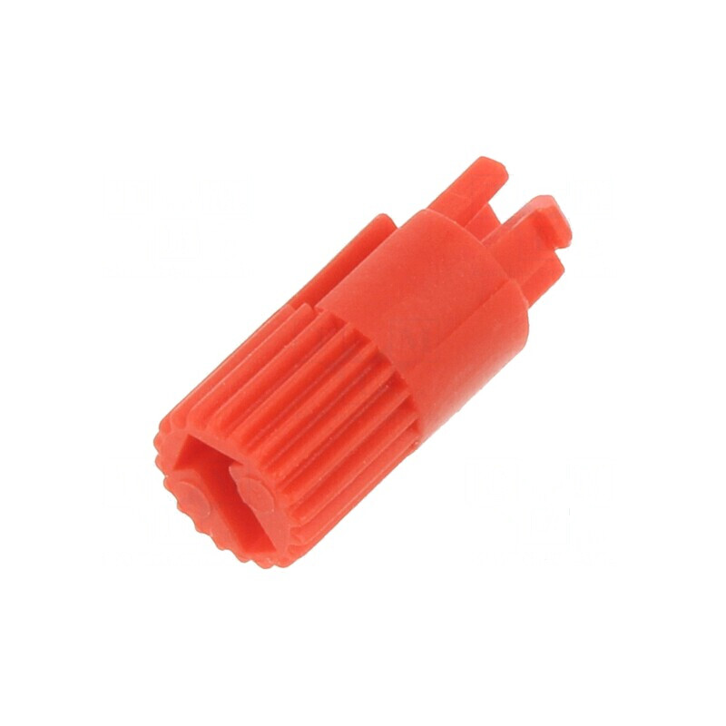 Buton rotativ roșu Ø4x7,3mm | Electronic-mag.ro | Componente Electronice