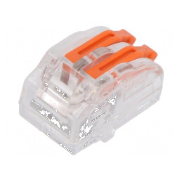 Bornă cu arc pentru cablu 0,5÷4mm² 450V 32A cu eliberare rapidă | Electronic-mag.ro | Componente Electronice