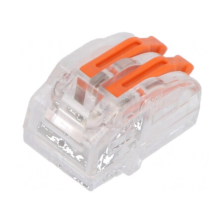 Bornă cu arc pentru cablu 0,5÷4mm² 450V 32A cu eliberare rapidă | Electronic-mag.ro | Componente Electronice