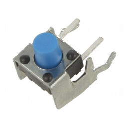 Microîntrerupător TACT SPST-NO 0,05A/12VDC THT, Pozitie 2, Fără Contacte | Electronic-mag.ro | Componente Electronice