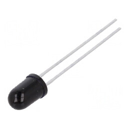 Emiţător IR 5mm 950nm 550mW 10° THT 100mA 1,6÷1,9V - Negru | Electronic-mag.ro | Componente Electronice