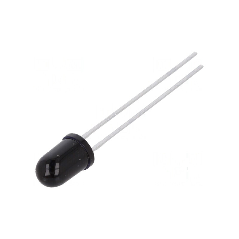Emiţător IR 5mm 950nm 550mW 10° THT 100mA 1,6÷1,9V - Negru | Electronic-mag.ro | Componente Electronice Emiţător IR 5mm 950nm 550mW 10° THT 100mA 1,6÷1,9V - Negru | Electronic-mag.ro | Componente Electronice