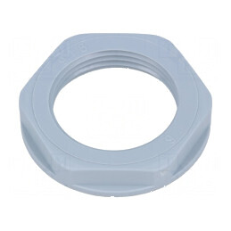 Piuliță PG16 din poliamidă UL94V-2 30mm gri pentru temperature -20 până la 100°C, filet PG | Electronic-mag.ro | Componente Electronice