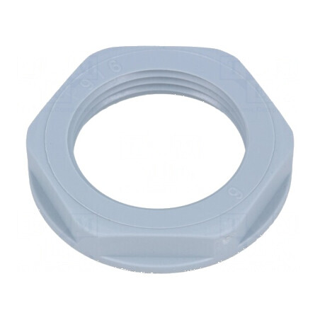 Piuliță PG16 din poliamidă UL94V-2 30mm gri pentru temperature -20 până la 100°C, filet PG | Electronic-mag.ro | Componente Electronice