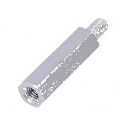 Piuliță distanțieră filetată M4 25mm, filet interior și exterior M4 | Electronic-mag.ro | Componente Electronice