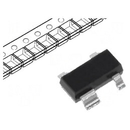 Diodă TVS unidirecțională 11V SOT23-4 pentru protecția ESD - 2 canale | Electronic-mag.ro | Componente Electronice
