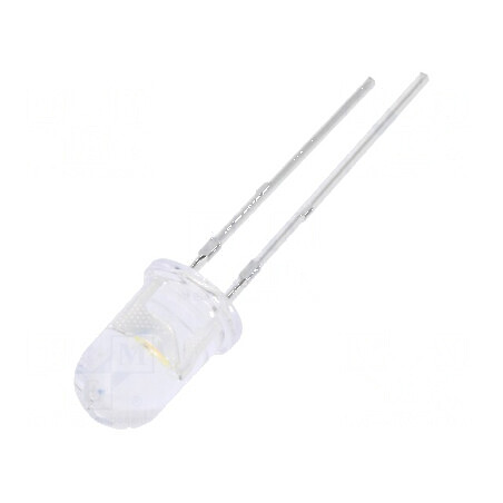 LED 5mm Alb Cald 7150-14250mcd 30° Convex - Iluminare Eficientă | Electronic-mag.ro | Componente Electronice