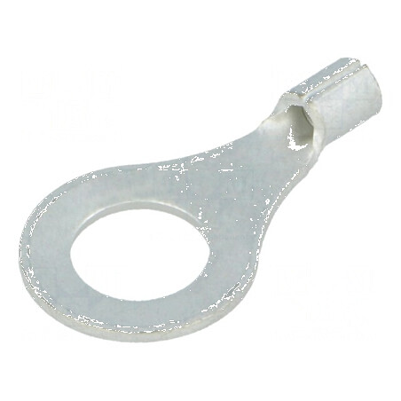 Vârf inelar M6 pentru cablu neizolat din cupru, 0,3÷1,42mm², crimpat | Electronic-mag.ro | Componente Electronice