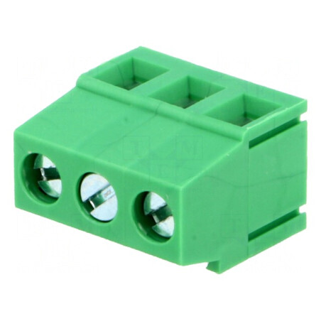 Regletă de conexiuni pentru PCB 90° 5,08mm cu 3 piste, 250V | Electronic-mag.ro | Componente Electronice
