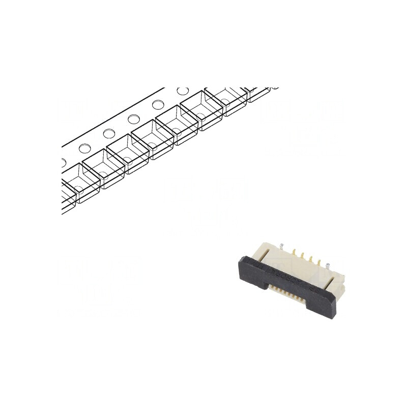 Conector FFC/FPC 8 pini F31W ZIF SMT 50V 500mA aurit selectiv | Electronic-mag.ro | Componente Electronice Conector FFC/FPC 8 pini F31W ZIF SMT 50V 500mA aurit selectiv | Electronic-mag.ro | Componente Electronice