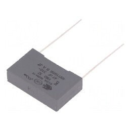 Condensator polipropilenă X2 F863 0,47uF 26,5x16x7mm THT - componentă electronică de calitate | Electronic-mag.ro | Componente Electronice