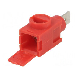 Regletă de conexiuni piste roșie Contractor 1, 0,14÷2,5mm² | Electronic-mag.ro | Componente Electronice