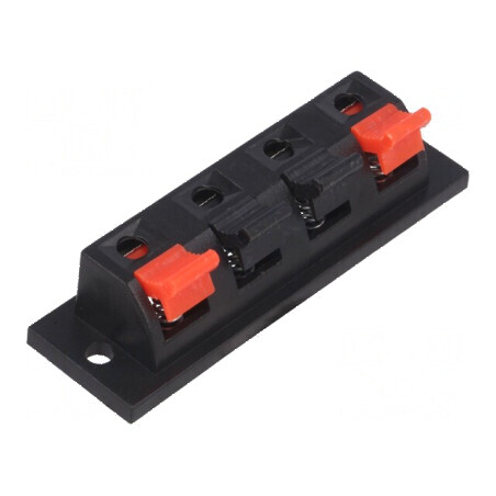 Conector pentru difuzoare stereo, terminal fix, diametru orificiu 3mm | Electronic-mag.ro | Componente Electronice