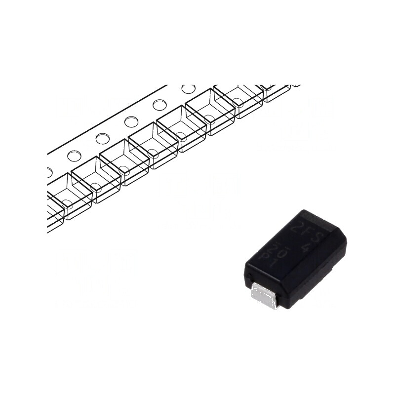 Diodă Schottky SMD 40V 1,6A pentru redresoare - rolă/bandă | Electronic-mag.ro | Componente Electronice