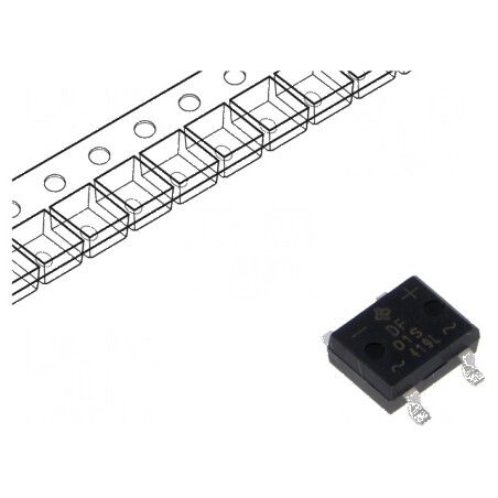 Punte redresoare monofazată Urmax 100V 1A 30A DFS SMT pentru aplicații electronice | Electronic-mag.ro | Componente Electronice