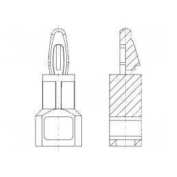 Distanţier PCB din poliamidă 66, lungime 19,1mm, natural, UL94V-2 | Electronic-mag.ro | Componente Electronice