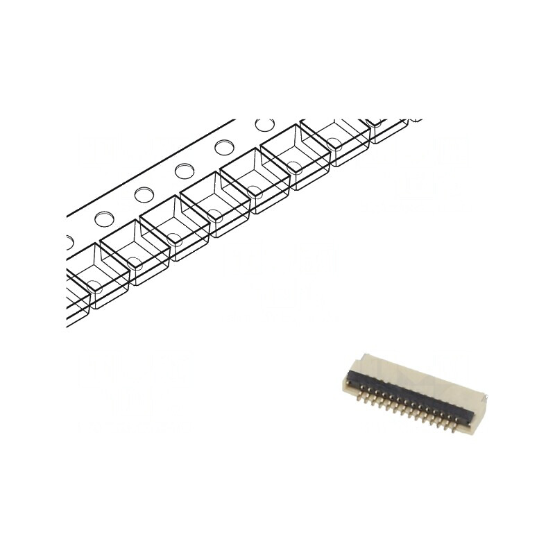 Conector FFC/FPC orizontal 14 pini ZIF SMT 30V 0,4A -25÷85°C | Electronic-mag.ro | Componente Electronice Conector FFC/FPC orizontal 14 pini ZIF SMT 30V 0,4A -25÷85°C | Electronic-mag.ro | Componente Electronice