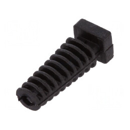 Manşon elastomer negru Øorif 3mm pentru panou grosime maximă 2,5mm | Electronic-mag.ro | Componente Electronice
