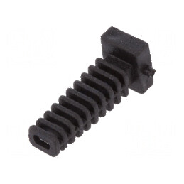 Manşon elastomer negru pentru panouri cu grosimea maximă de 2,2 mm, lungime 25 mm | Electronic-mag.ro | Componente Electronice