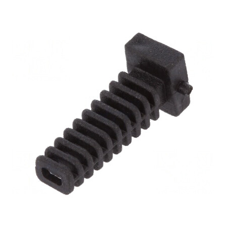 Manşon elastomer negru pentru panouri cu grosimea maximă de 2,2 mm, lungime 25 mm | Electronic-mag.ro | Componente Electronice