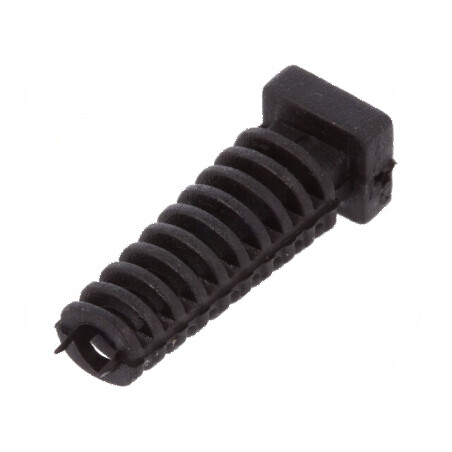 Manşon elastomer negru Øorif 3,5mm pentru grosime panou max. 2,5mm | Electronic-mag.ro | Componente Electronice