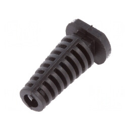 Manşon elastomer neagră Øorif 4mm pentru grosime panou max. 2,5mm | Electronic-mag.ro | Componente Electronice
