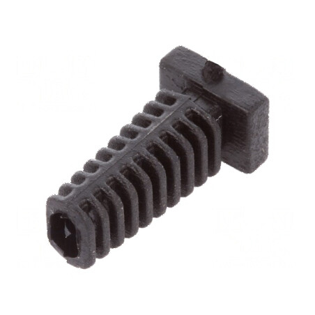 Manșon elastomer negru pentru panou, grosime max. 2,2mm, lungime 25mm | Electronic-mag.ro | Componente Electronice