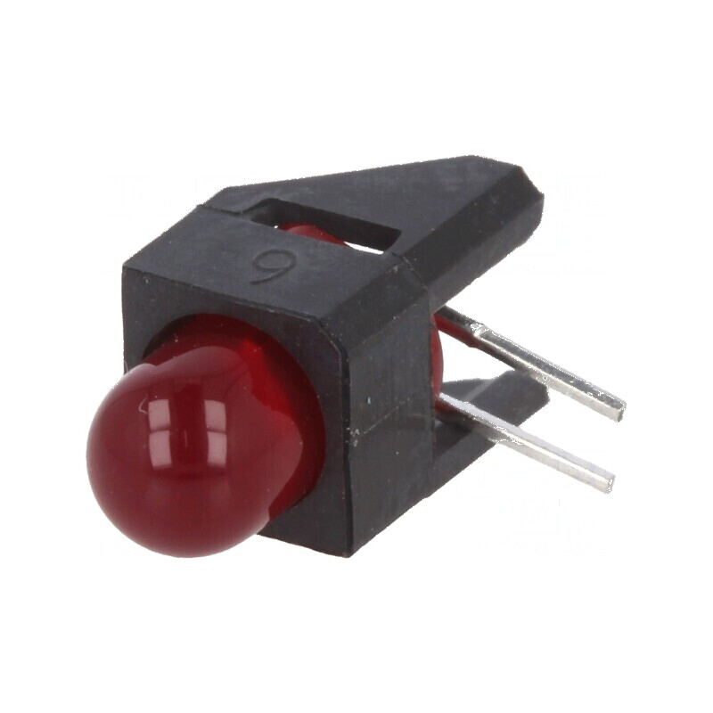 LED 5mm roșu 10mA 60° - Diodă 1,9÷2,4V 2,4mcd în carcasă | Electronic-mag.ro | Componente Electronice LED 5mm roșu 10mA 60° - Diodă 1,9÷2,4V 2,4mcd în carcasă | Electronic-mag.ro | Componente Electronice