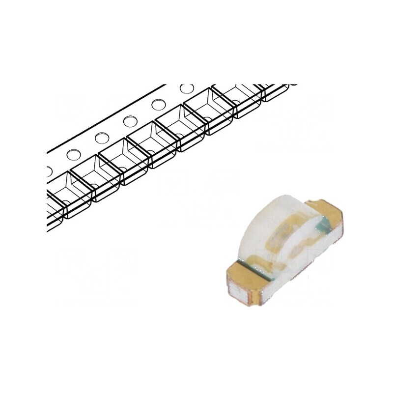 LED SMD 1204 Verde 45-150mcd 3,2x1,5x1mm 130° 20mA λd: 527nm pentru iluminat | Electronic-mag.ro | Componente Electronice