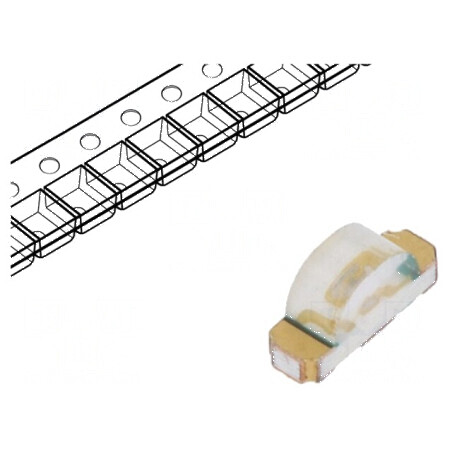 LED SMD 1204 Verde 45-150mcd 3,2x1,5x1mm 130° 20mA λd: 527nm pentru iluminat | Electronic-mag.ro | Componente Electronice