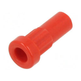 Carcasă roșie Lung.tot 15,5mm Øorif.mont 4,9mm pentru accesorii | Electronic-mag.ro | Componente Electronice