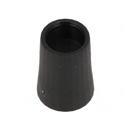 Buton rotativ conică termoplast neagră Ø6mm Ø12x17mm | Electronic-mag.ro | Componente Electronice