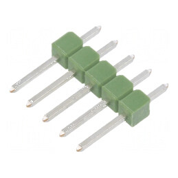 Conector AMPMODU MOD II tată cu 5 pini THT pentru şiruri pini | Electronic-mag.ro | Componente Electronice
