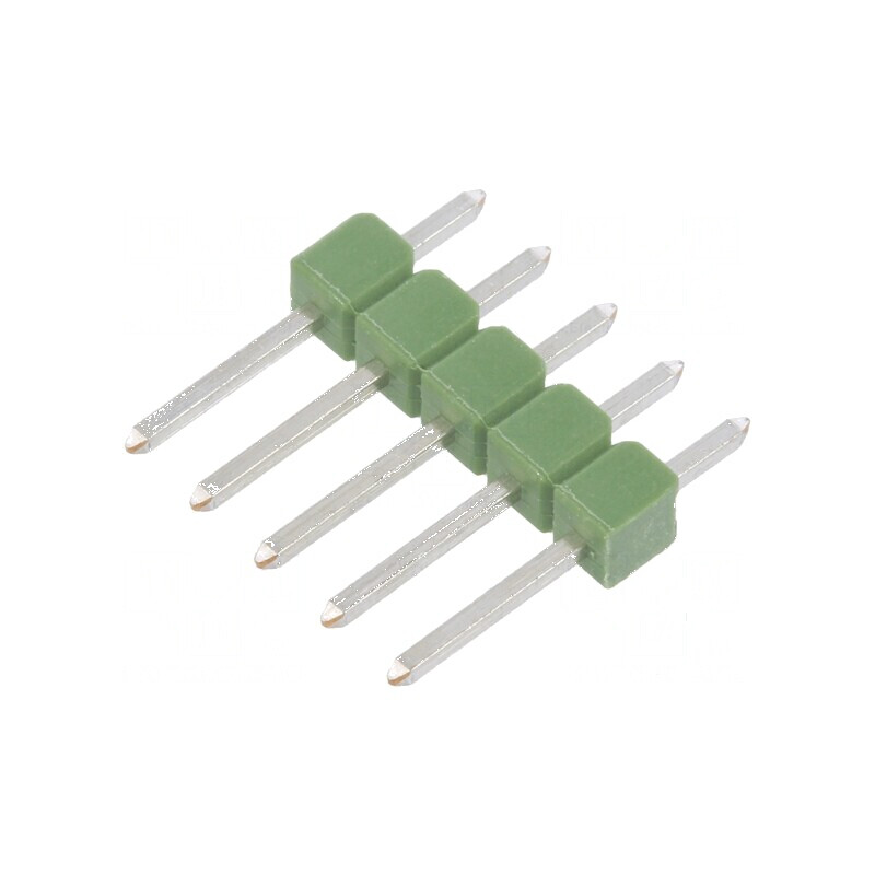 Conector AMPMODU MOD II tată cu 5 pini THT pentru şiruri pini | Electronic-mag.ro | Componente Electronice
