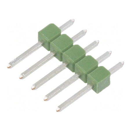 Conector AMPMODU MOD II tată cu 5 pini THT pentru şiruri pini | Electronic-mag.ro | Componente Electronice