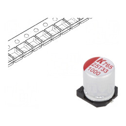 Condensator polimeric low ESR 1000uF 2,5VDC SMD 12mΩ | Electronic-mag.ro | Componente Electronice