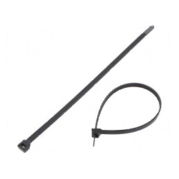 Colier de strângere poliamidă 290mm x 7,6mm 534N negru | Electronic-mag.ro | Componente Electronice