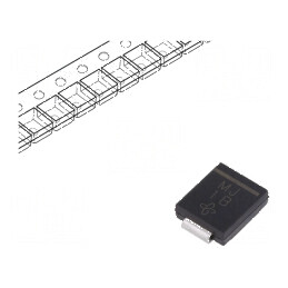 Diodă redresoare SMD 600V 3A 75ns DO214AB SMC Ufmax 1,05V | Electronic-mag.ro | Componente Electronice