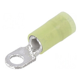 Vârf inelar M4 pentru cabluri 2,5÷6mm², izolată, cupru cositorit, temperatură -55÷105°C | Electronic-mag.ro | Componente Electronice