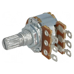 Potenţiometru axial 10kΩ 125mW ±20% pe cablu, singură tură | Electronic-mag.ro | Componente Electronice