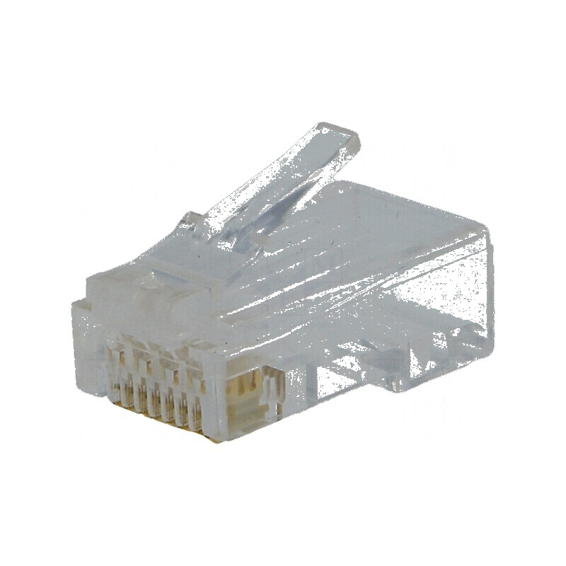 Conector RJ45 Cat 6, mufă 8 pini, 8p8c pentru cabluri de rețea | Electronic-mag.ro | Componente Electronice