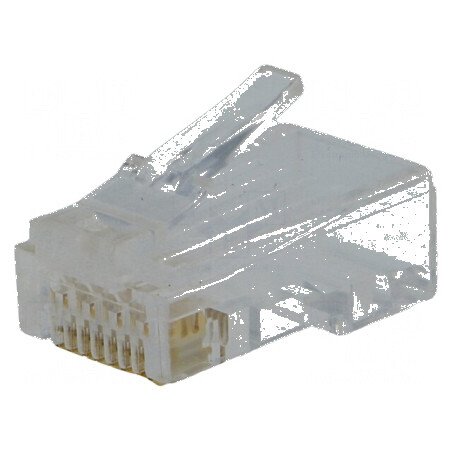 Conector RJ45 Cat 6, mufă 8 pini, 8p8c pentru cabluri de rețea | Electronic-mag.ro | Componente Electronice