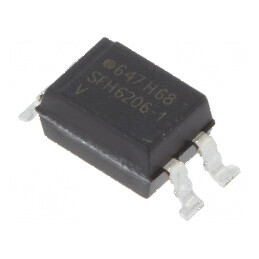 Optocuplor SMD cu 1 Canal și Ieșire pe Tranzistori, Izolație 5,3kV, Tensiune Uce 70V | Electronic-mag.ro | Componente Electronice