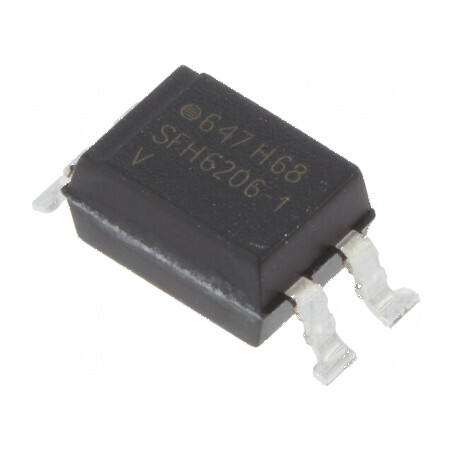 Optocuplor SMD cu 1 Canal și Ieșire pe Tranzistori, Izolație 5,3kV, Tensiune Uce 70V | Electronic-mag.ro | Componente Electronice