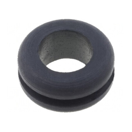 Manşon cauciuc negru Øorif.mont: 11mm Øorif: 9mm, temperatură -30÷90°C | Electronic-mag.ro | Componente Electronice