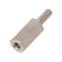 Piuliță distanțieră filetată 12mm M3 pentru filet interior și exterior M3 | Electronic-mag.ro | Componente Electronice
