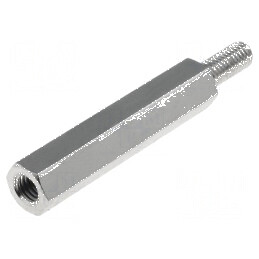 Piuliță distanțieră filetată 25mm M3 intern și extern | Electronic-mag.ro | Componente Electronice